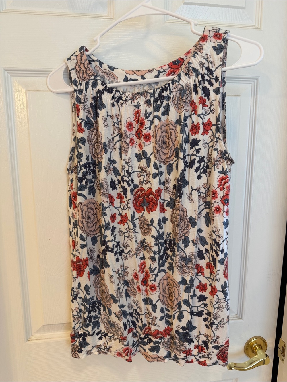 Loft Sleeveless Floral Top